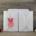 Invitation Card Glitter Clear Plastic Cover Wedding Card with Silk Bow